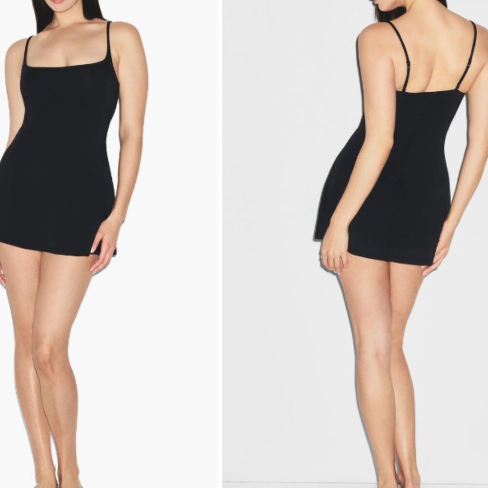 Skims Smooth Lounge Skimpy Strap Mini Dress